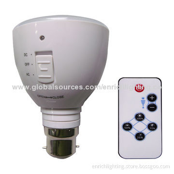 4W Rechargeable LED Emergency Bulb with B22/E27 Base, 85 to 265V AC Voltage RangeNew